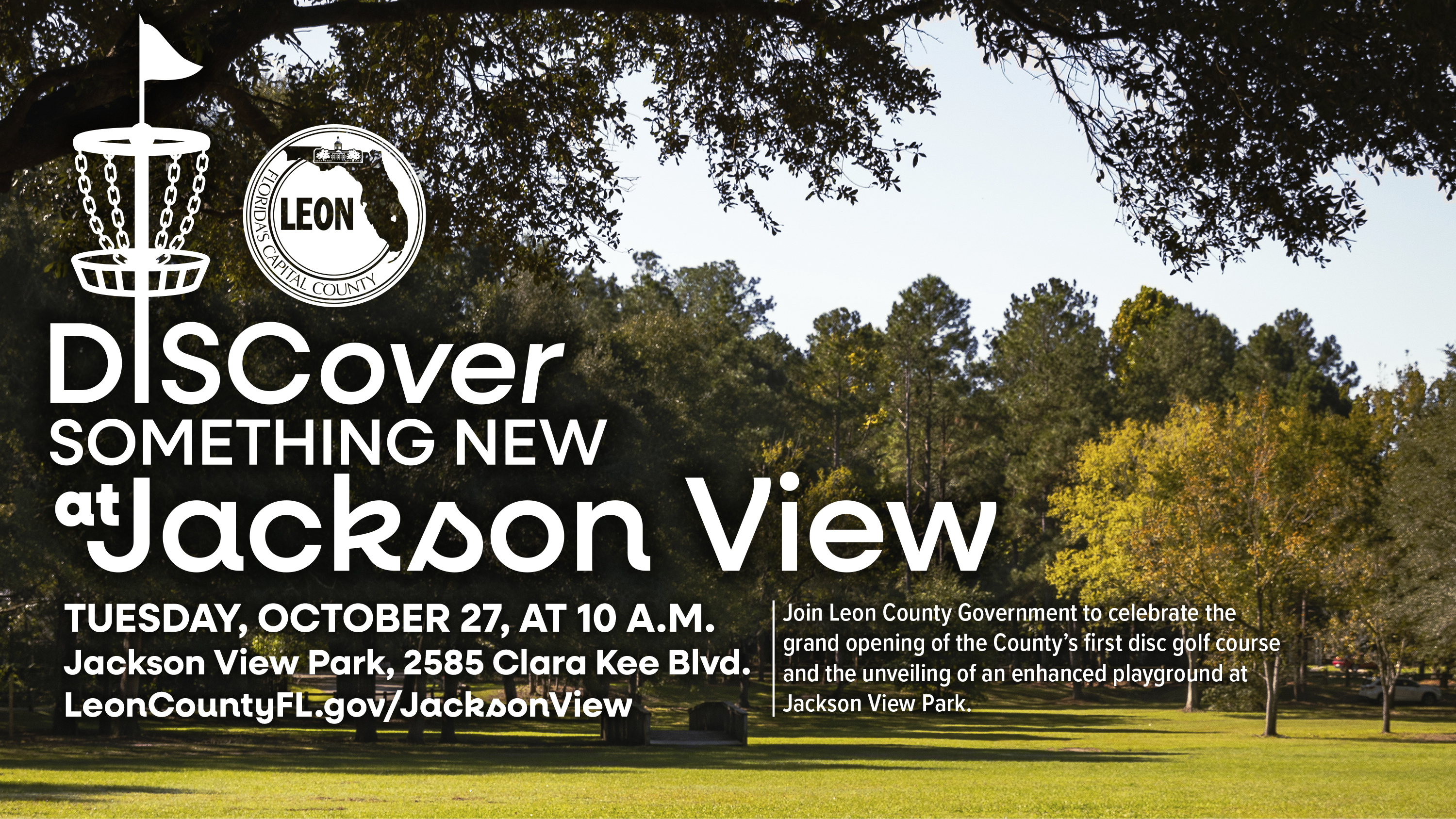 Jackson View Park Disc Golf Course Opening